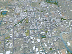 Yangzhou Jiangsu city China 40km 3D Model