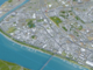 Yichang Hubei city China 40km 3D Model