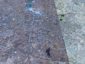 Yinchuan city Ningxia China 60km 3D Model