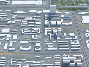 Yinchuan city Ningxia China 60km 3Dモデル