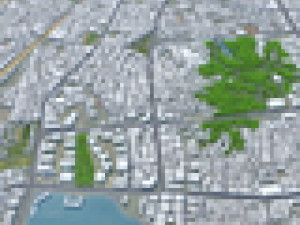 Yueyang city Hunan China 20km 3D Model