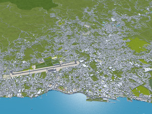 Zamboanga City Philippines 65km 3Dモデル