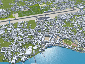 Zamboanga City Philippines 65km 3Dモデル