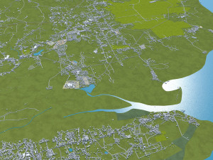 Zamboanga City Philippines 65km 3Dモデル