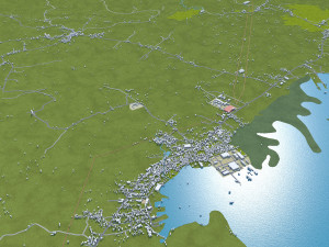 Zamboanga City Philippines 65km 3Dモデル