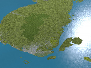 Zamboanga City Philippines 65km 3Dモデル
