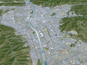 Zhangjiakou city Hebei China 50km 3D 模型