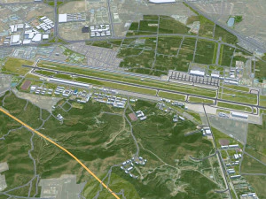 Zhangjiakou city Hebei China 50km 3D Model