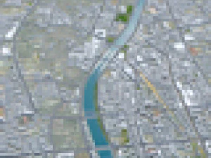 Zhangjiakou city Hebei China 50km 3D Model