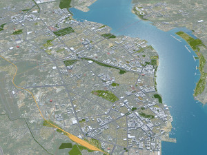 Zhanjiang Guangdong Province China 60km Modelo 3D