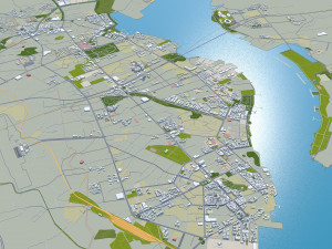 Zhanjiang Guangdong Province China 60km Modelo 3D