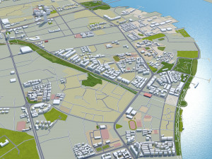 Zhanjiang Guangdong Province China 60km Modelo 3D