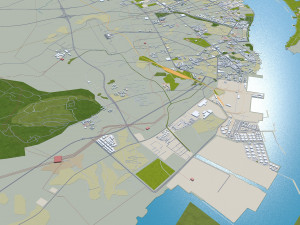 Zhanjiang Guangdong Province China 60km Modelo 3D