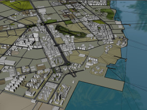 Zhanjiang Guangdong Province China 60km Modelo 3D