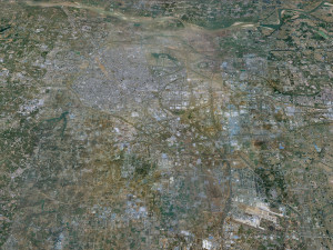 Zhengzhou city Henan China 150km 3D 模型