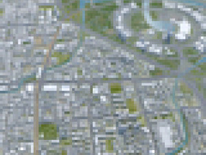 Zhengzhou city Henan China 150km 3D 模型