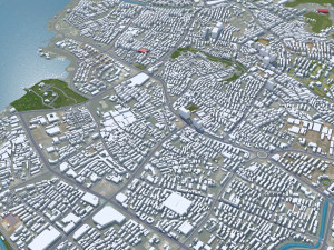 Zhenjiang city Jiangsu China 65km 3D Model