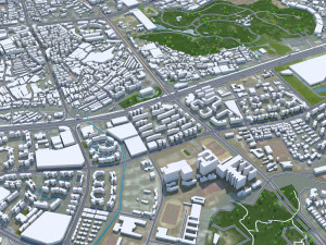Zhongshan Guangdong Province China city 80km Model 3D