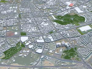 Zhongshan Guangdong Province China city 80km 3D Model