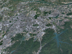 Zhongshan Guangdong Province China city 80km Model 3D