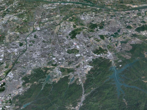 Zhongshan Guangdong Province China city 80km 3D Model