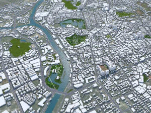 Zhongshan Guangdong Province China city 80km 3D Model