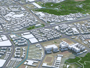 Zhongshan Guangdong Province China city 80km Model 3D