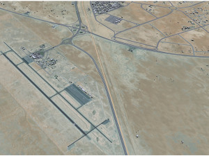 Al Hofuf city Saudi Arabia 30km 3D-Modell