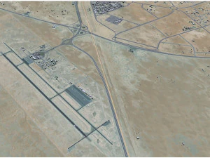 Al Hofuf city Saudi Arabia 30km 3D Model