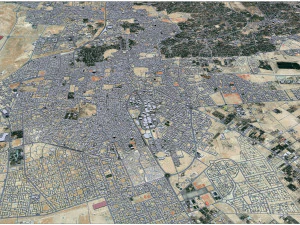 Al Hofuf city Saudi Arabia 30km 3D Model