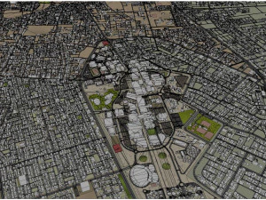 Al Hofuf city Saudi Arabia 30km 3D Model