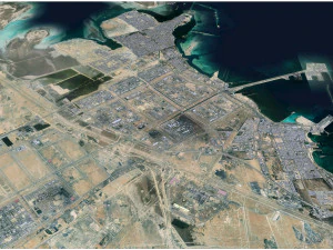 Al Jubail and Fanateer Beach Saudi Arabia 60km 3D Model