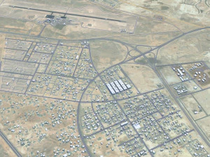 Al Qurayyat city Saudi Arabia 30km 3D Model