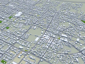 Al Qurayyat city Saudi Arabia 30km 3D Model