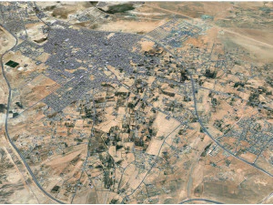 Al Qurayyat city Saudi Arabia 30km 3D Model