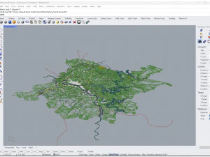 Andong South Korea 30km 3D Model