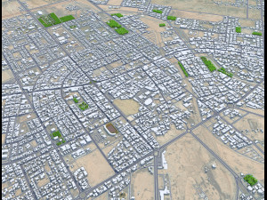 Ar Rass city Saudi Arabia 35km Modelo 3D