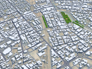 Ar Rass city Saudi Arabia 35km Modelo 3D