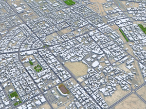 Ar Rass city Saudi Arabia 35km Modelo 3D