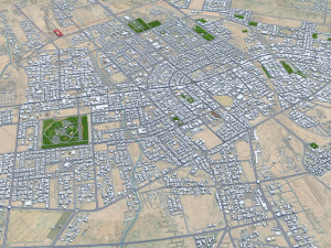 Ar Rass city Saudi Arabia 35km Modelo 3D