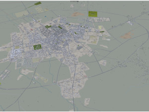 Ar Rass city Saudi Arabia 35km Modelo 3D