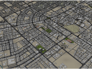 Ar Rass city Saudi Arabia 35km Modelo 3D