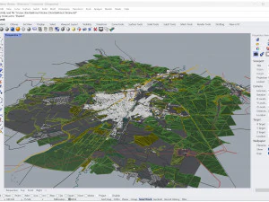 Citt&agrave; di Bakhmut Ucraina 25 km Modello 3D
