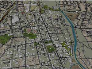 Bakhmut city Ukraine 25km Modelo 3D