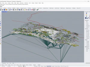 Barra da Tijuca city Brazil 25km 3D Model