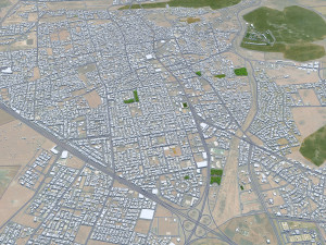 Hail city Saudi Arabia 55km Modelo 3D