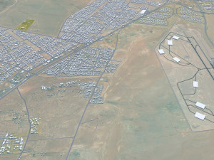 Hail city Saudi Arabia 55km Modelo 3D