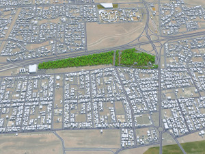 Hail city Saudi Arabia 55km Modelo 3D
