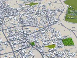 Hail city Saudi Arabia 55km Modelo 3D