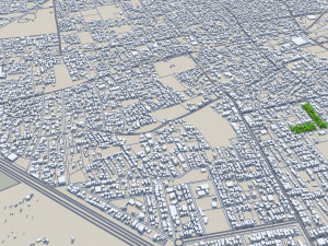 Hail city Saudi Arabia 55km Modelo 3D